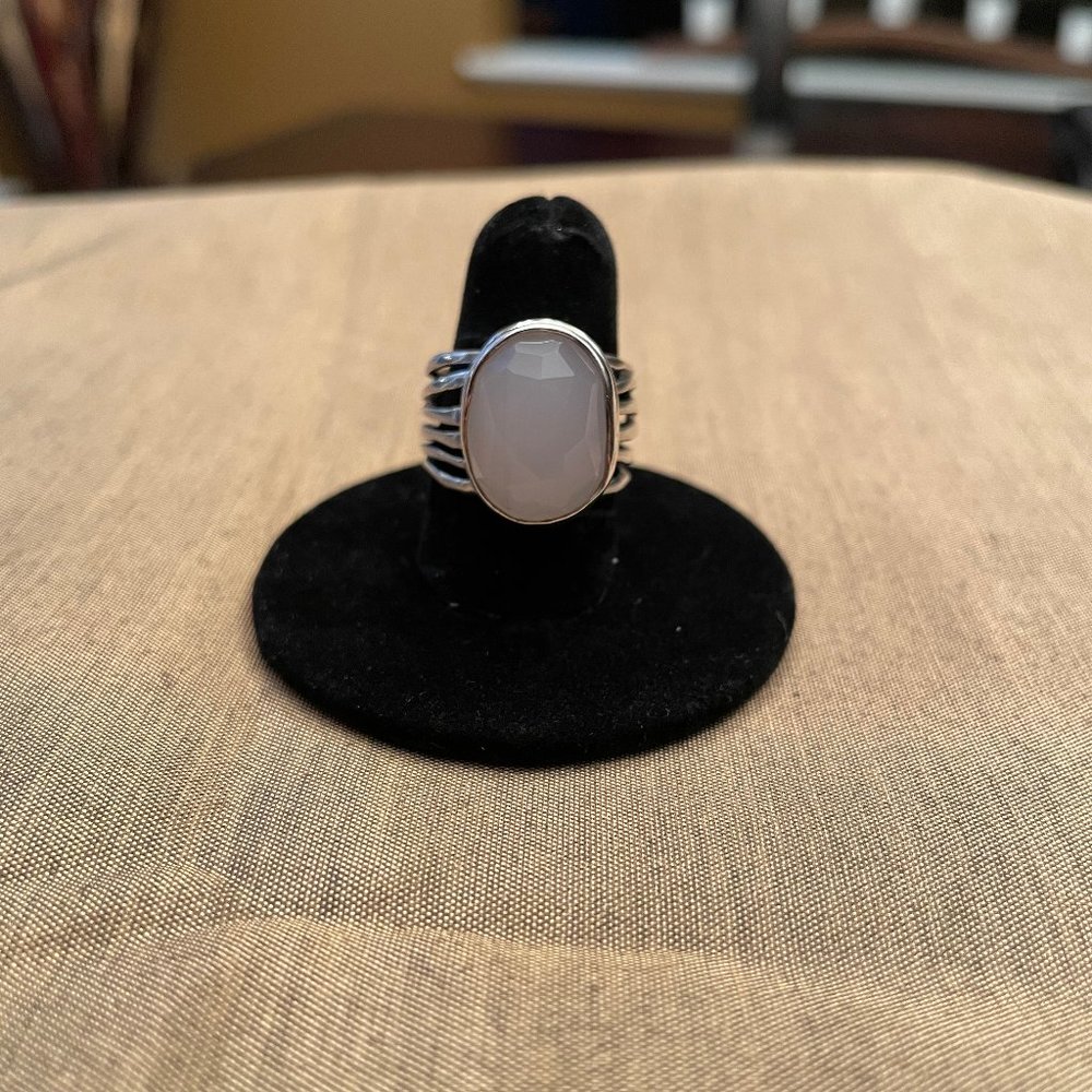Silpada R1851 Rose Glass and Sterling Silver Ring